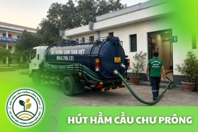 Hút hầm cầu Chư Prông 24/7, xe hút tới vùng cao su