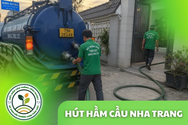 Hút Hầm Cầu Nha Trang, Tính theo m³, Đến Nơi 30 Phút