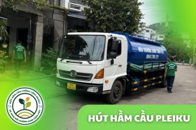 Hút hầm cầu Pleiku 24/7, đo theo m³ và theo khối rõ