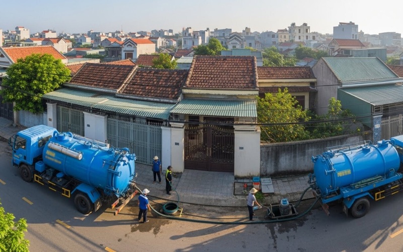 Dịch vụ hút hầm cầu Quận 9 thi công nhanh, gọn gàng 8 hut ham cau quan 9 3 1