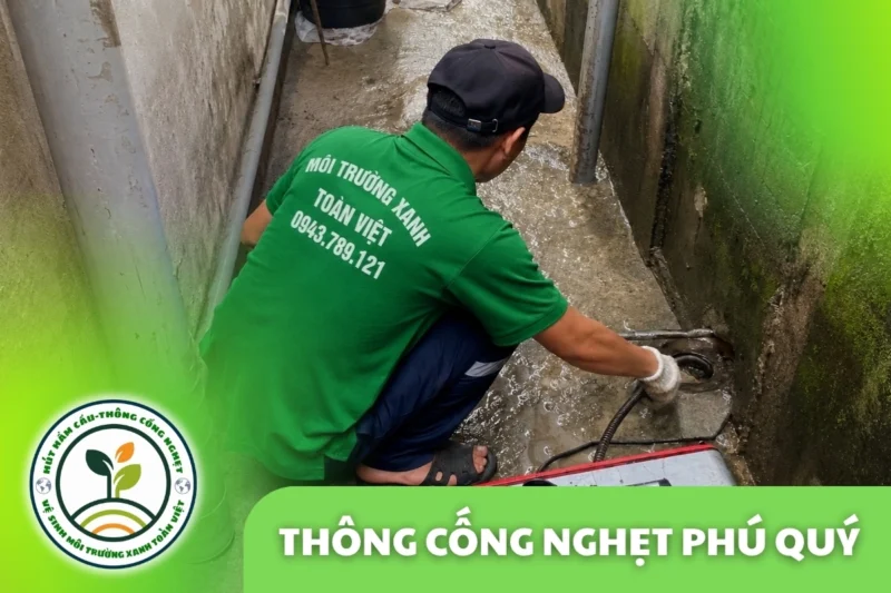 Thông cống nghẹt Phú Quý giá rẻ uy tín | Toàn Việt 9 Thông Cống Nghẹt Phú Quý | Làm Sạch Cặn Dầu Mỡ