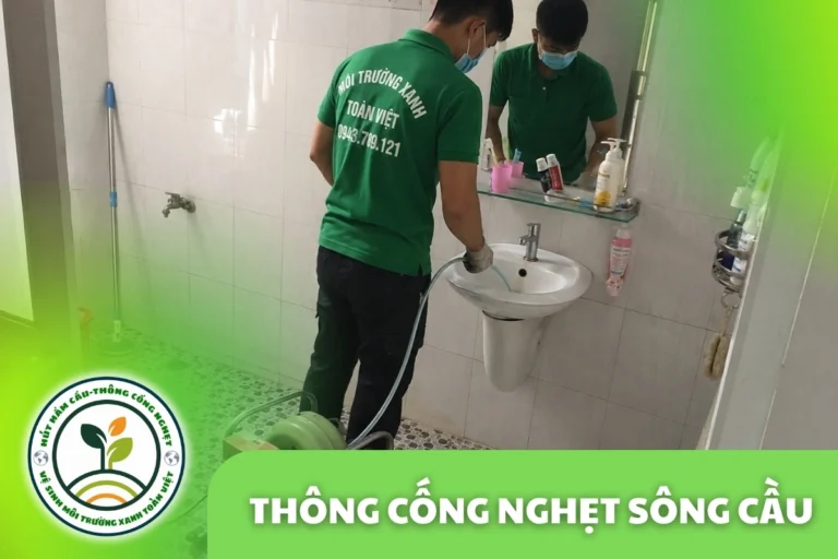 Thông Cống Nghẹt Sông Cầu | Xử Lý Bùn Và Nước Trào