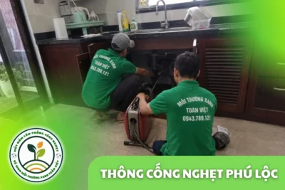 Thông Cống Nghẹt Phú Lộc, Huế | Xử Lý Bùn Và Nước Trào