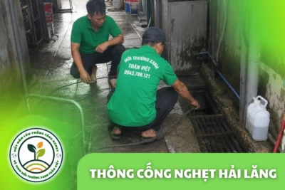 Thông Cống Nghẹt Hải Lăng | Xử Lý Bùn Và Nước Trào