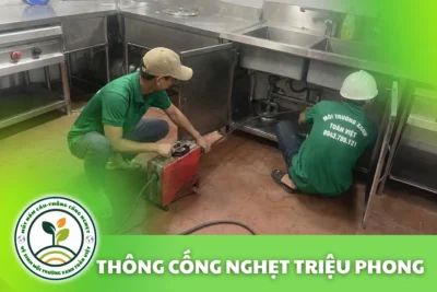Thông Cống Nghẹt Triệu Phong | Xử Lý Bùn Và Nước Trào