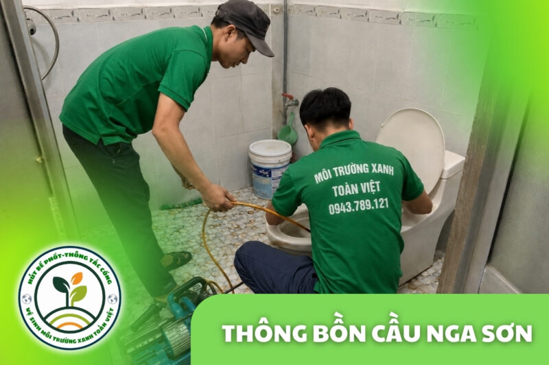 Thông Tắc Bồn Cầu Tại Nga Sơn 24/7, Xử Lý Trong 60 Phút