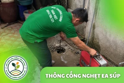 Thông Cống Nghẹt Ea Súp | Xử Lý Bùn Và Nước Trào