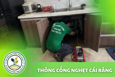 Thông Cống Nghẹt Cái Răng | Xử Lý Bùn Và Nước Trào