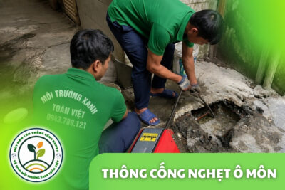 Thông Cống Nghẹt Ô Môn | Xử Lý Bùn Và Nước Trào