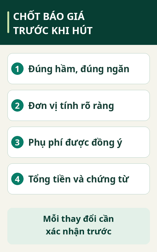 Bốn nội dung cần thống nhất trước khi hút hầm cầu