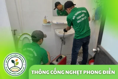 Thông Cống Nghẹt Phong Điền, Huế | Xử Lý Bùn Và Nước Trào