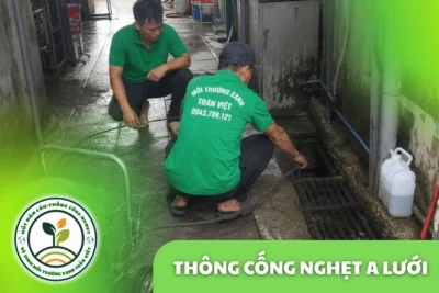 Thông Cống Nghẹt A Lưới, Huế | Xử Lý Bùn Và Nước Trào