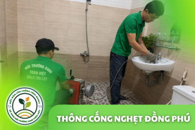 Thông Cống Nghẹt Đồng Phú | Xử Lý Bùn Và Nước Trào