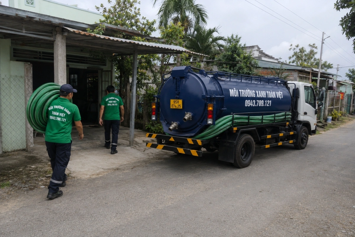 Hút Hầm Cầu Châu Thành Hậu Giang – Khẩn Cấp, Giá Từ 100k 9 Dịch vụ hút hầm cầu bằng xe bồn chuyên dụng