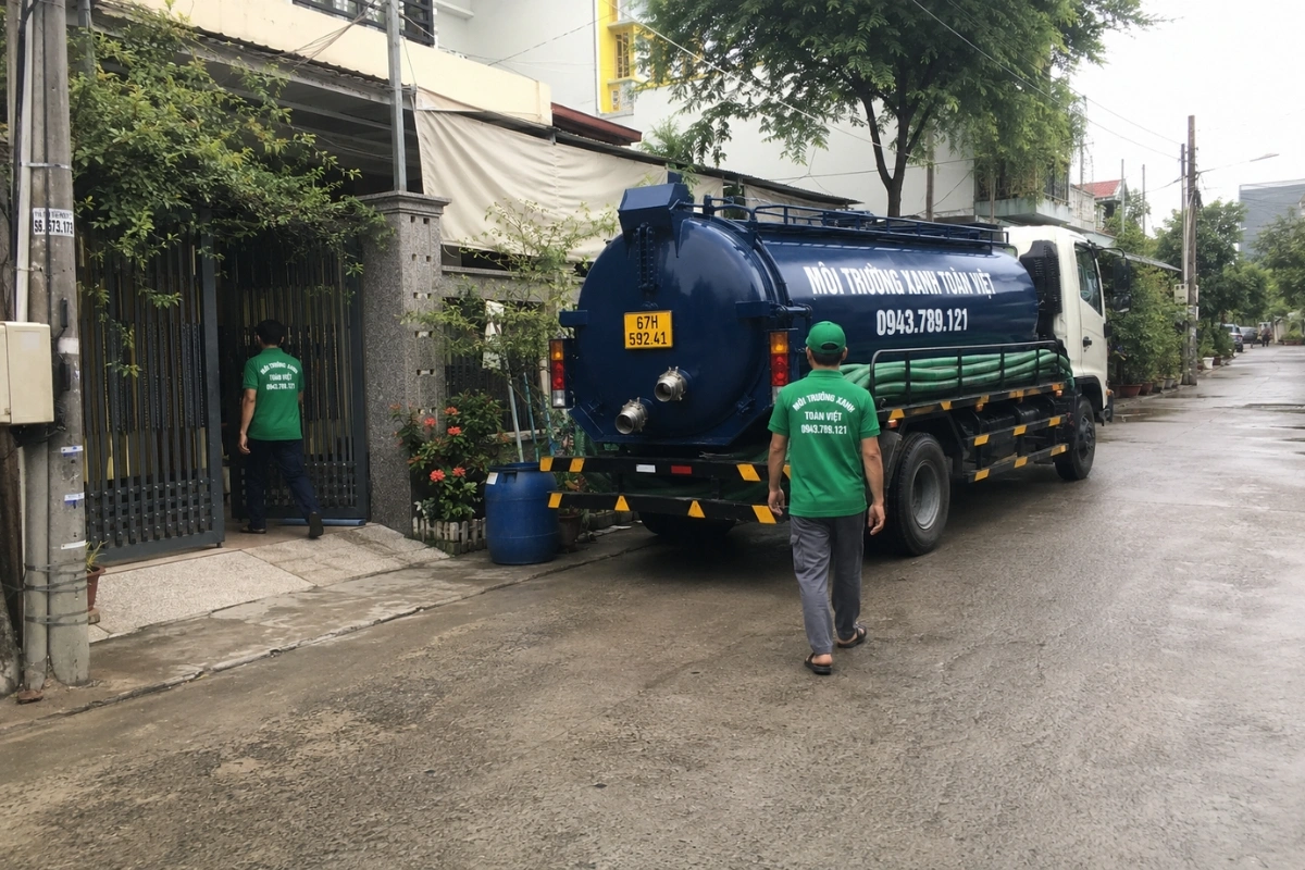 Hút Hầm Cầu Phú Tân 24/7, Xe Tới Tận Nơi Báo Giá Rõ 6 Dịch vụ hút hầm cầu nhanh chóng tại nhà khách hàng