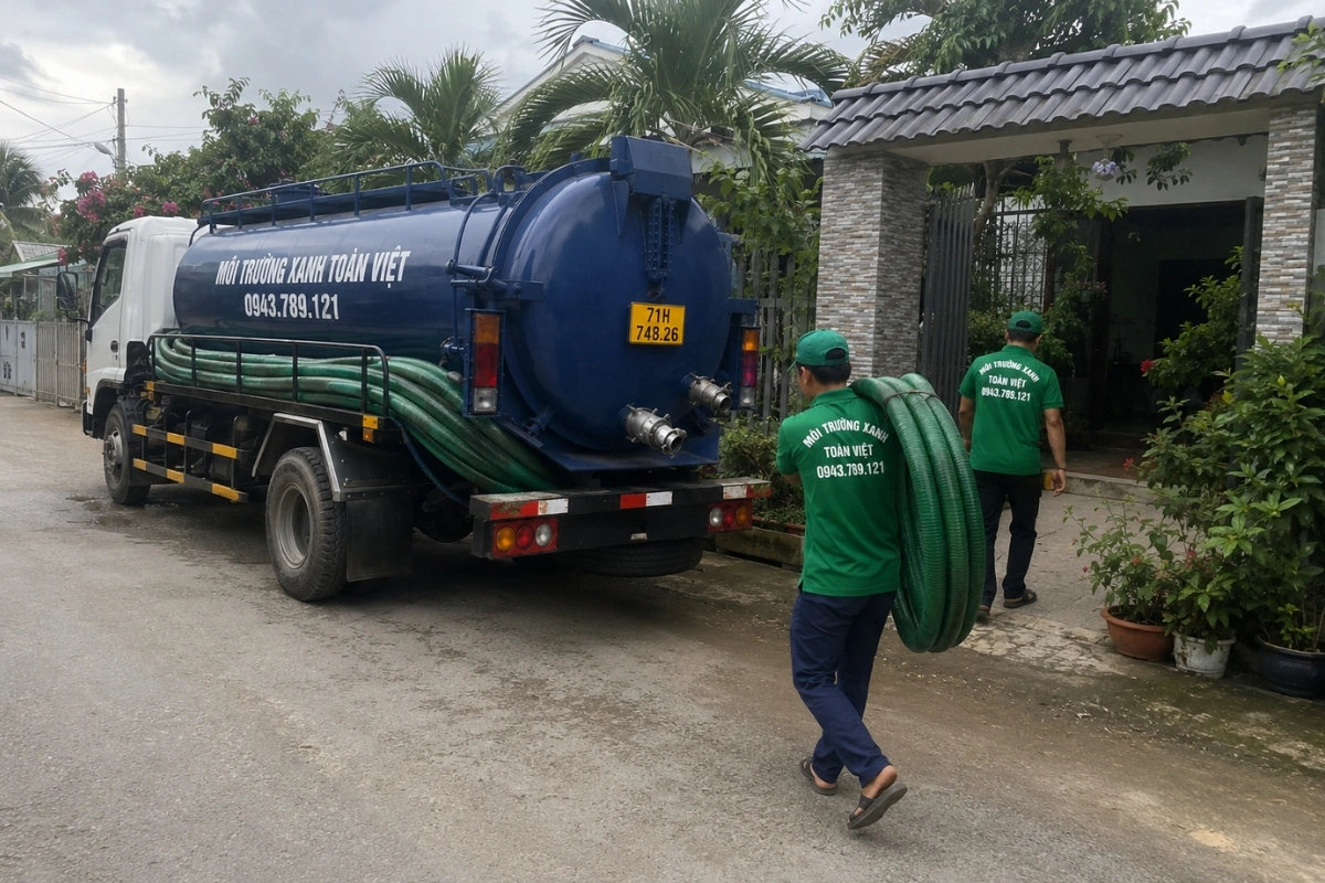 Hút Hầm Cầu Thạnh Phú, Xe Tới Nhanh Tận Nhà 7 Đội xe hút hầm cầu phục vụ khách hàng tận nhà