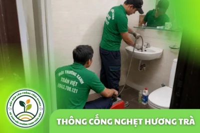 Thông Cống Nghẹt Hương Trà | Xử Lý Bùn Và Nước Trào