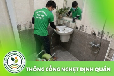Thông Cống Nghẹt Định Quán | Xử Lý Bùn Và Nước Trào