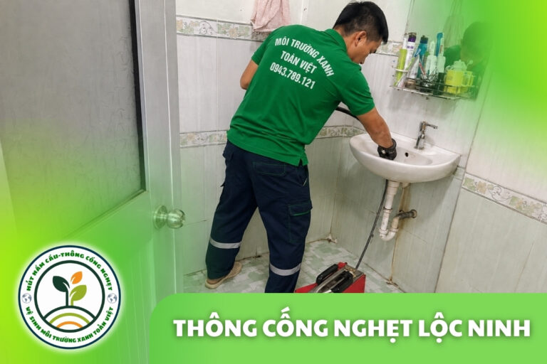 Thông Cống Nghẹt Lộc Ninh | Xử Lý Bùn Và Nước Trào