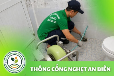 Thông Cống Nghẹt An Biên | Xử Lý Bùn Và Nước Trào