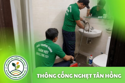 Thông Cống Nghẹt Tân Hồng | Xử Lý Bùn Và Nước Trào