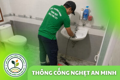 Thông Cống Nghẹt An Minh | Xử Lý Bùn Và Nước Trào
