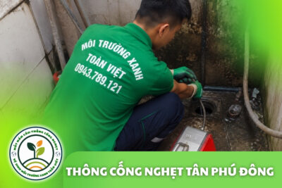 Thông Cống Nghẹt Tân Phú Đông | Xử Lý Bùn Và Nước Trào