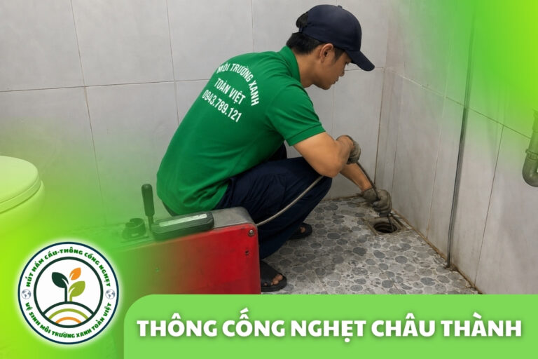 Thông Cống Nghẹt Châu Thành, Long An | Xử Lý Bùn Và Nước Trào