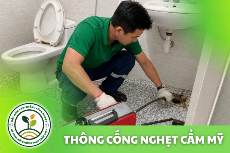 Thông Cống Nghẹt Cẩm Mỹ | Xử Lý Bùn Và Nước Trào