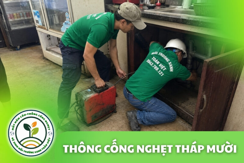 Thông Cống Nghẹt Tháp Mười | Xử Lý Bùn Và Nước Trào