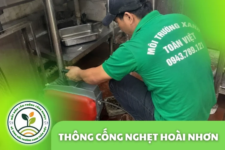 Thông Cống Nghẹt Hoài Nhơn | Xử Lý Bùn Và Nước Trào
