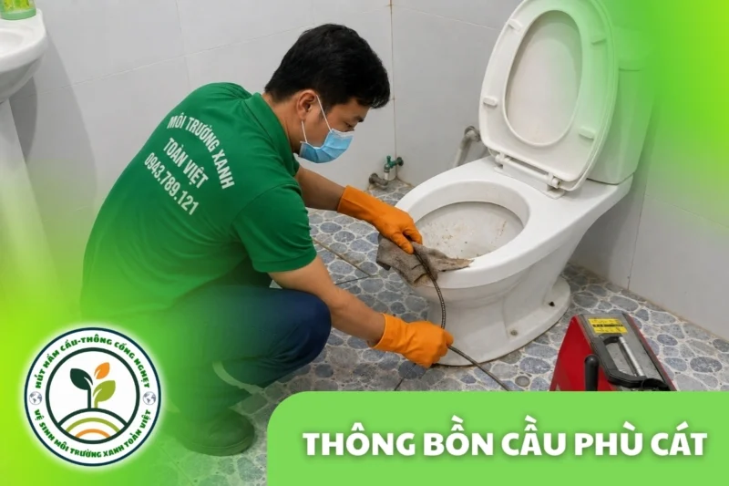 Thông Bồn Cầu Phù Cát 24/7 | Xử Lý Giấy Và Dị Vật