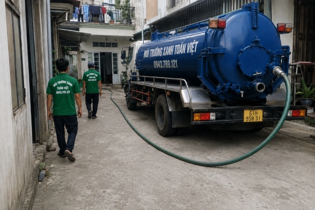 Hút Hầm Cầu Thủ Dầu Một: Khảo Sát Và Báo Giá Trước Khi Làm 7 Dịch vụ vệ sinh môi trường bằng xe hút hầm cầu