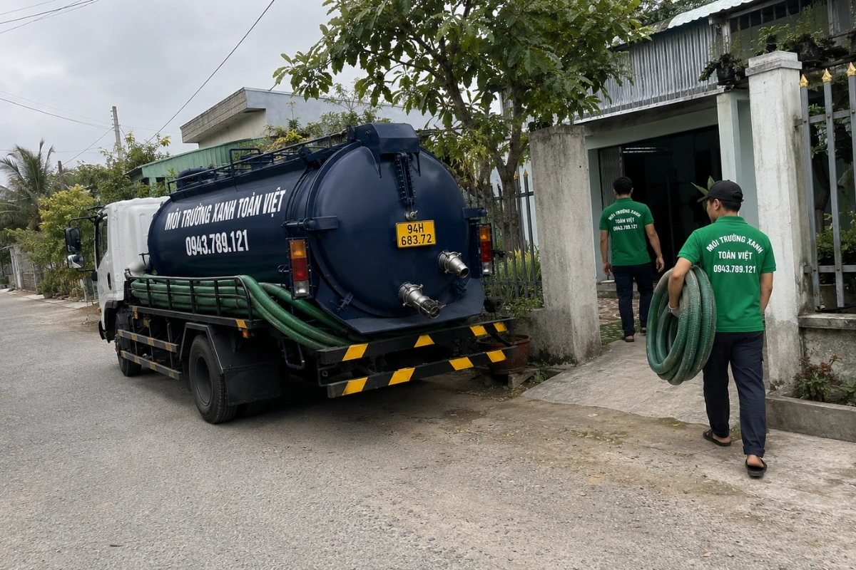 Hút Hầm Cầu Bạc Liêu 24/7 | Môi Trường Xanh Toàn Việt Uy Tín 11 Đội xe hút hầm cầu phục vụ khách hàng tận nhà