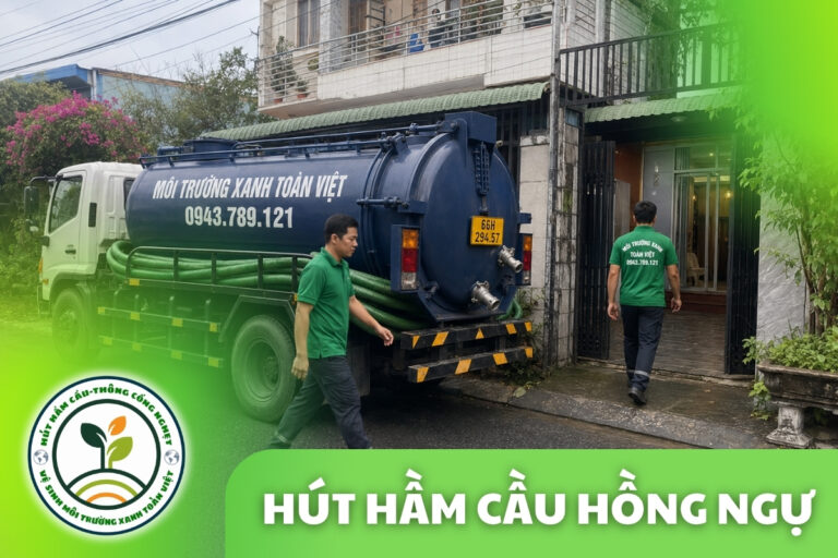 Hút Hầm Cầu Hồng Ngự 24/7, Đo Khối Báo Giá Tận Nhà