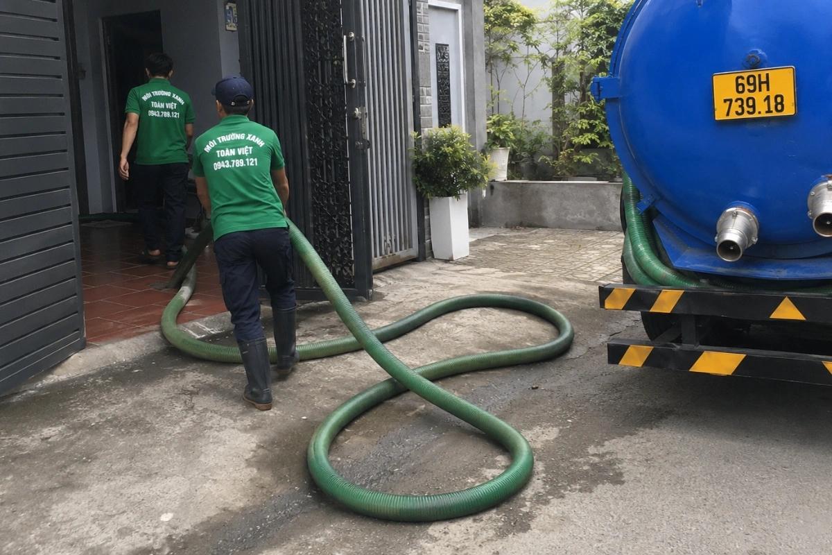 Hút Hầm Cầu Ngọc Hiển 24/7, Xe Tới Tận Nhà | Xanh Toàn Việt 11 Dịch vụ hút hầm cầu bằng xe bồn chuyên dụng