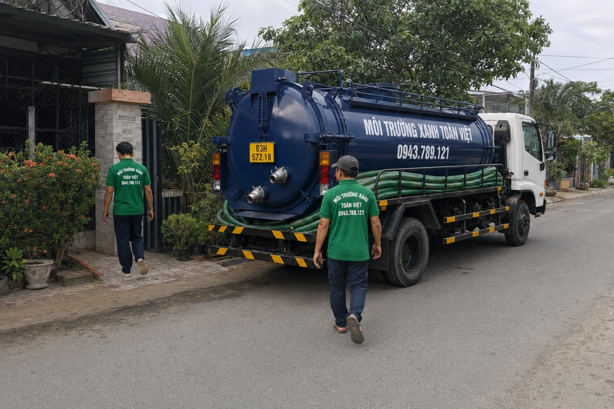 Hút Hầm Cầu Trần Đề, Giá Theo Khối, Thợ Tới Trong 30 Phút 11 Dịch vụ vệ sinh môi trường bằng xe hút hầm cầu