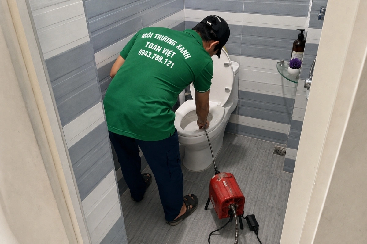 Thông Bồn Cầu Cần Đước 24/7, Nghẹt Nặng Xử Lý Liền 12 Kỹ thuật viên xử lý tình trạng bồn cầu xả yếu.