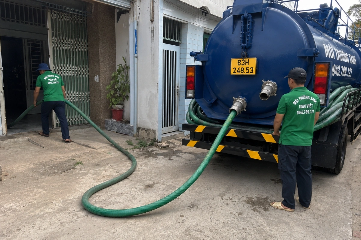 Hút Hầm Cầu Kế Sách, Giá Theo Khối, Thợ Tới Trong 40 Phút 9 Môi Trường Xanh Toàn Việt triển khai hút hầm cầu tận nơi