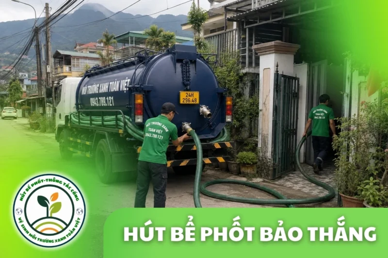 Hút Bể Phốt Bảo Thắng Lào Cai – Tằng Loỏng Và Khu Ven Quốc Lộ 4E