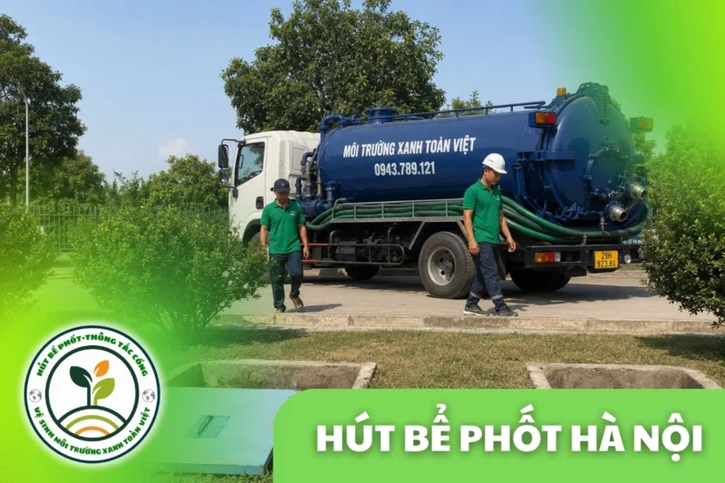 Hút bể phốt tại Hà Nội – Bảng giá, quy trình | Toàn Việt 3 Hút Bể Phốt Hà Nội – Tính Theo m³ (Khối), Báo Giá Trước