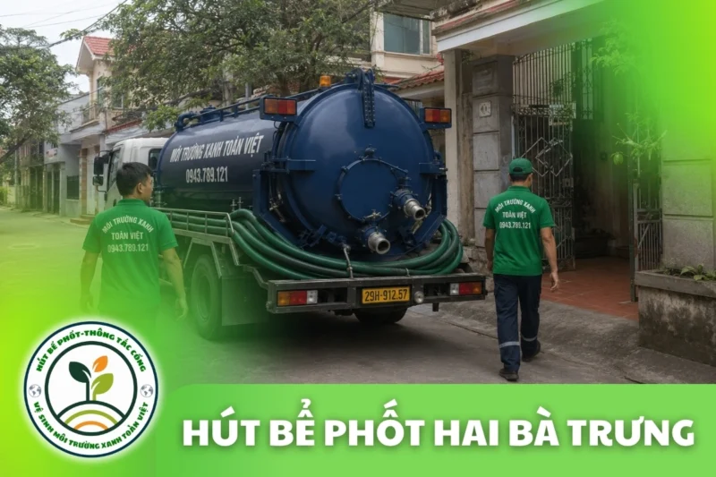 Hút Bể Phốt Hai Bà Trưng Hà Nội – Phục Vụ Nhà Phố Cũ