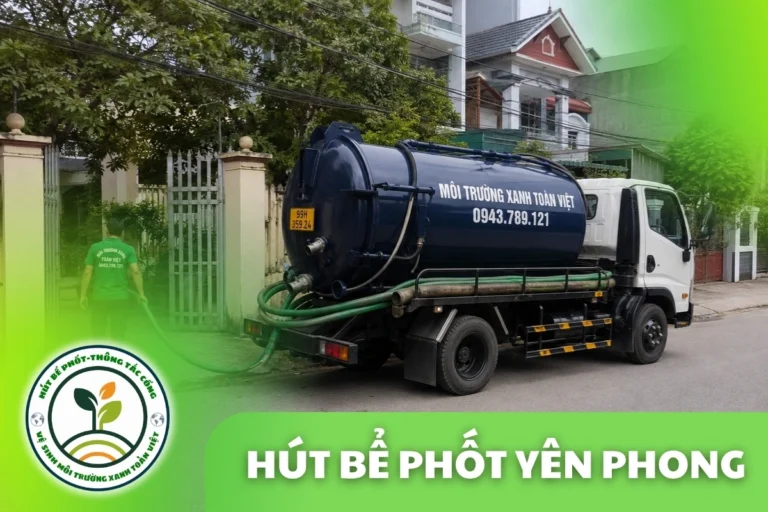 Hút Bể Phốt Yên Phong Bắc Ninh – Dãy Trọ Công Nhân, Khu Công Nghiệp