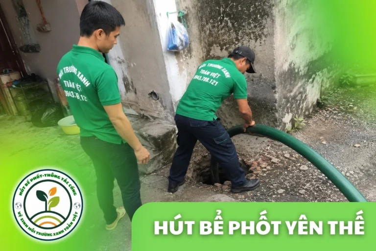 Hút Bể Phốt Yên Thế Bắc Giang – Nhà Dân Vùng Đồi, Đường Dốc