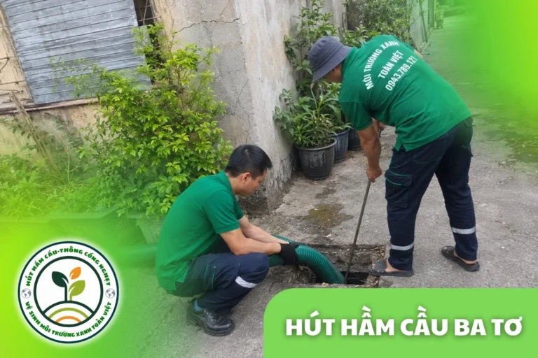 Hút Hầm Cầu Ba Tơ 24/7, Báo Giá Theo Khối | Vùng Xa Quảng Ngãi
