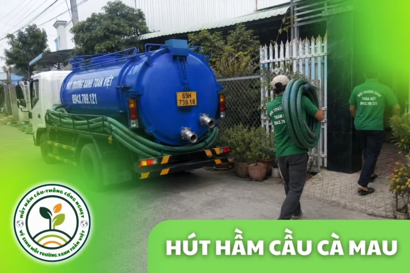 Hút Hầm Cầu Cà Mau – Nhà Ven Kênh, Có Phương Án Đi Ghe