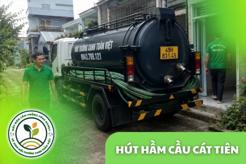 Hút Hầm Cầu Cát Tiên 24/7, Tính theo m³ Và Khối