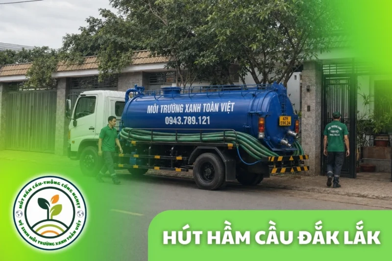 Hút Hầm Cầu Đắk Lắk Xem Sân Phơi, Đo Ngăn Rồi Mới Bơm
