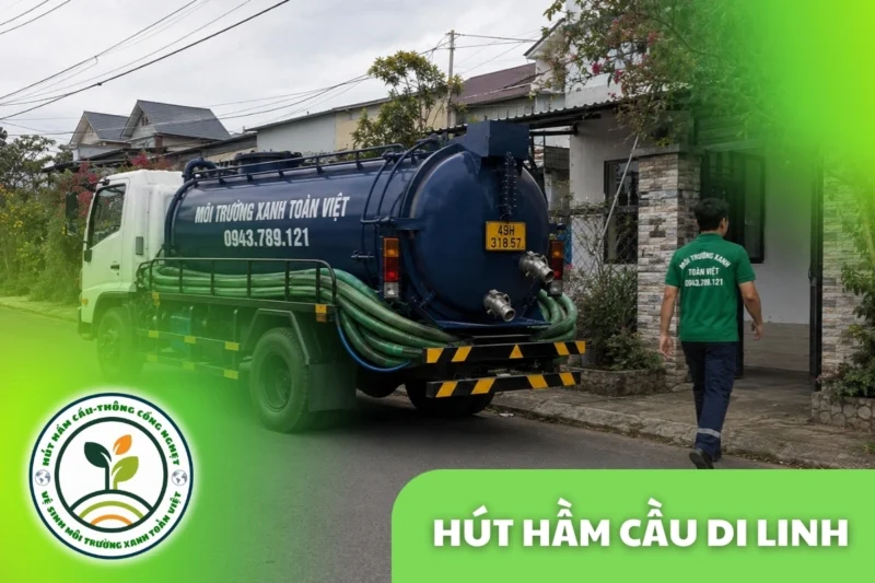 Hút Hầm Cầu Di Linh 24/7, Tính theo m³ Và Theo Khối