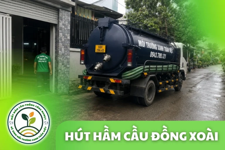 Hút Hầm Cầu Đồng Xoài Bình Phước – Xe Nhỏ Vào Hẻm Sâu